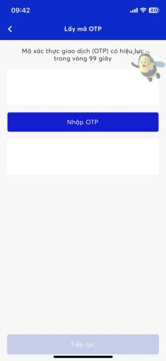 Màn hình ứng dụng mobile banking với thông tin chuyển khoản ePass theo biển số xe