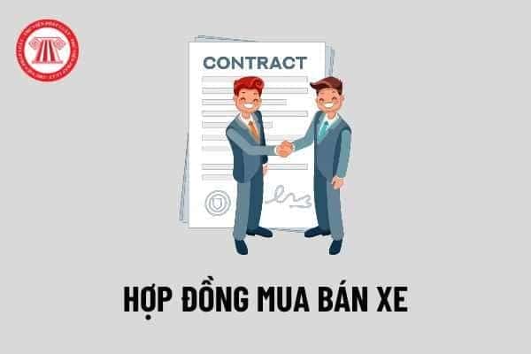 Mẫu hợp đồng bán xe ô tô và xe máy cần biết