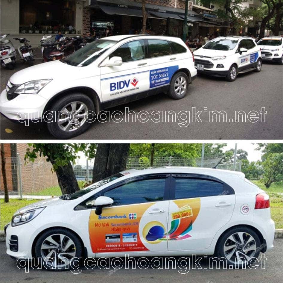 Mẫu xe hơi được dán đề can họa tiết độc đáo trên thân xe