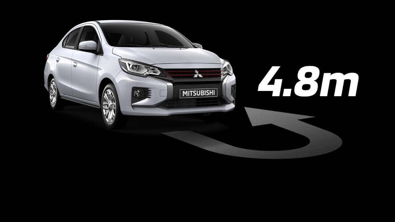Bán kính quay vòng chỉ 4,8 M trên Attrage