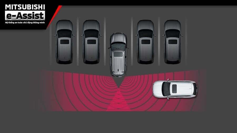 Cảnh báo phương tiện cắt ngang phía sau RCTA xe Outlander premium