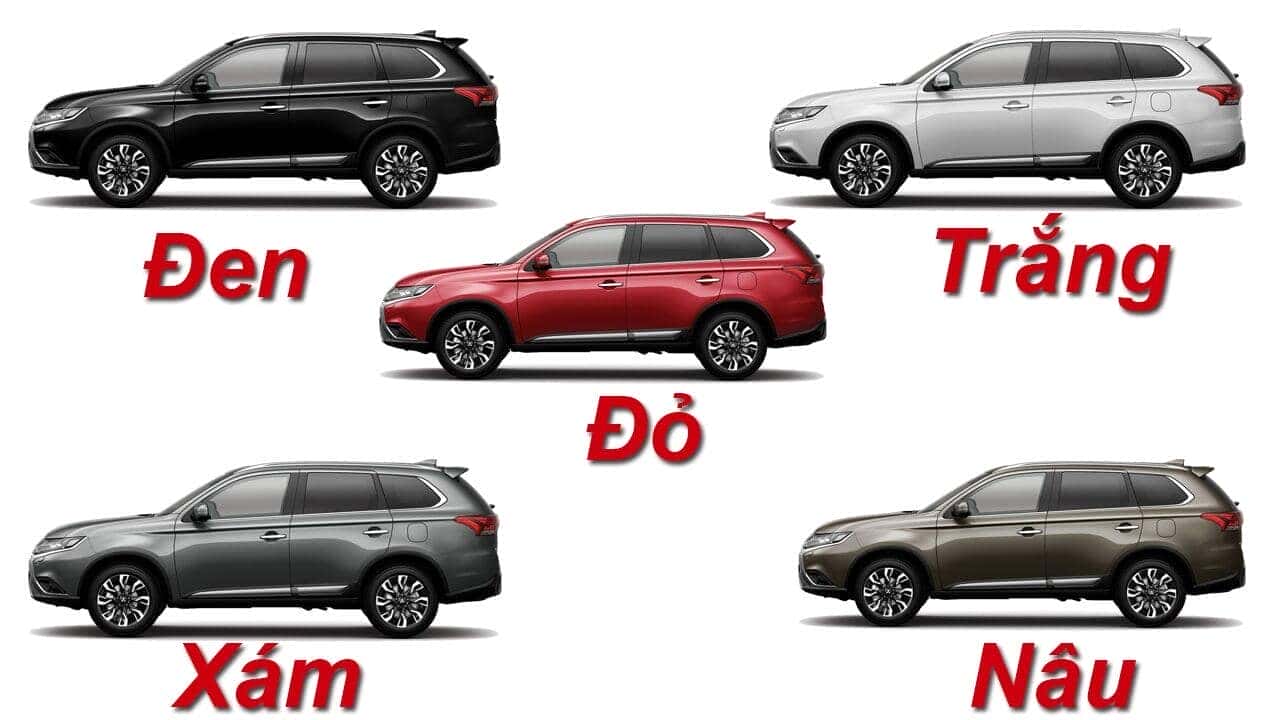 Bảng màu xe Outlander