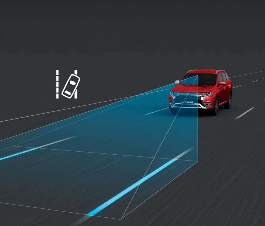 Cảnh báo lệch làn đường trên Mitsubishi Outlander