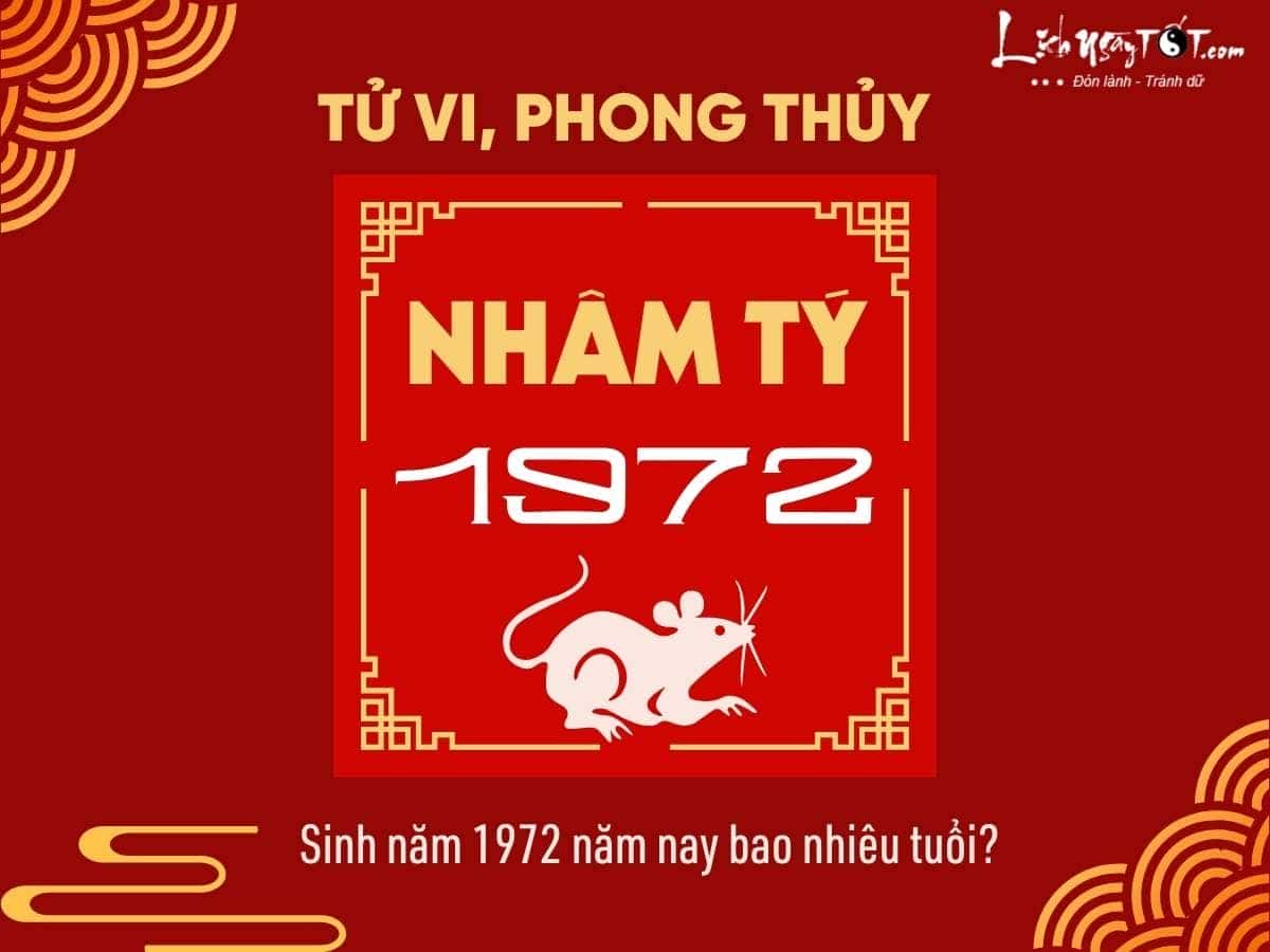 Người sinh năm 1972 Nhâm Tý và câu hỏi về tuổi hiện tại