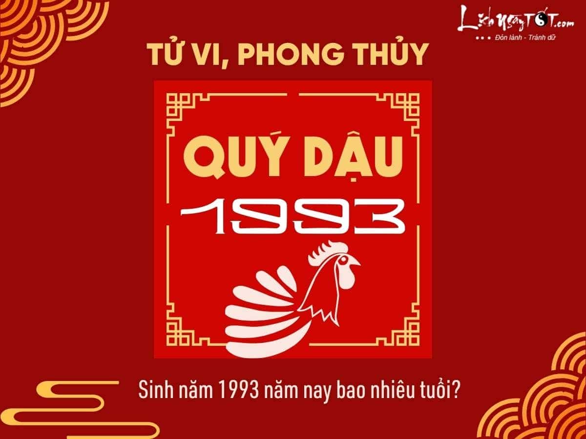 Người sinh năm 1993 hiện tại là bao nhiêu tuổi