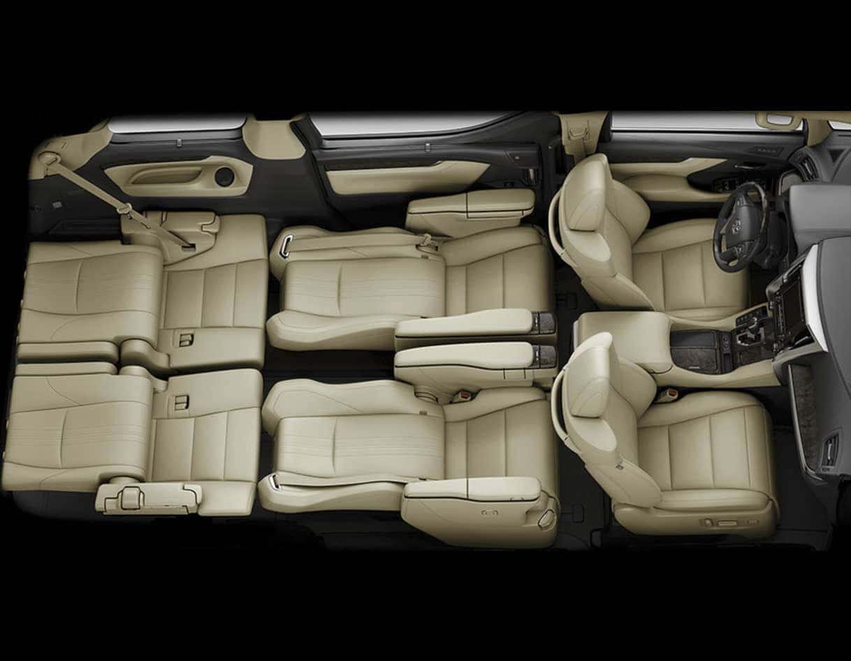 Nội thất ghế thương gia của Toyota Alphard Luxury 7 chỗ