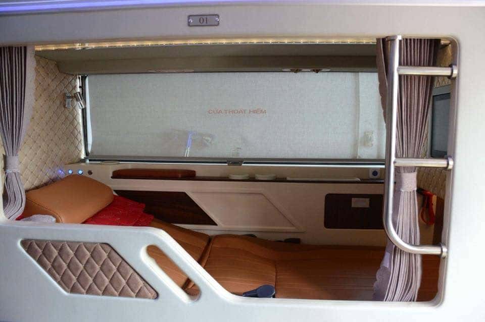 Nội thất sang trọng và tiện nghi của xe Cúc Tư đi Phú Yên