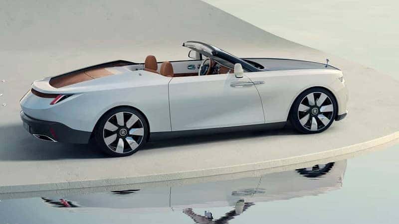 Siêu xe Rolls-Royce Droptail màu xanh ngọc, thiết kế độc đáo, biểu tượng của sự sang trọng và độc quyền, một trong những siêu xe khủng đắt nhất thế giới