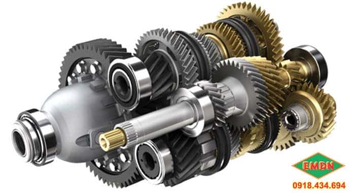 Sơ đồ cấu tạo chi tiết của một hộp giảm tốc cơ bản