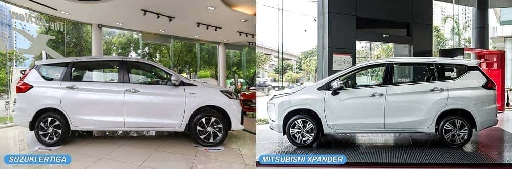 Thân xe Xpander và Ertiga-min