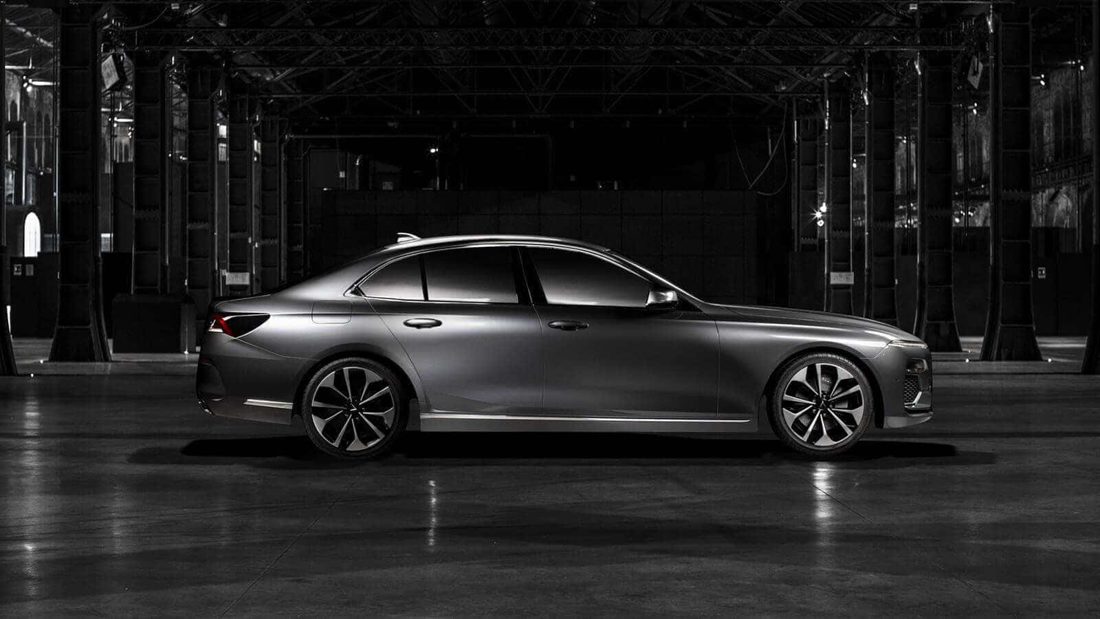 Thân xe VinFast Lux A2.0 Premium màu xám sang trọng