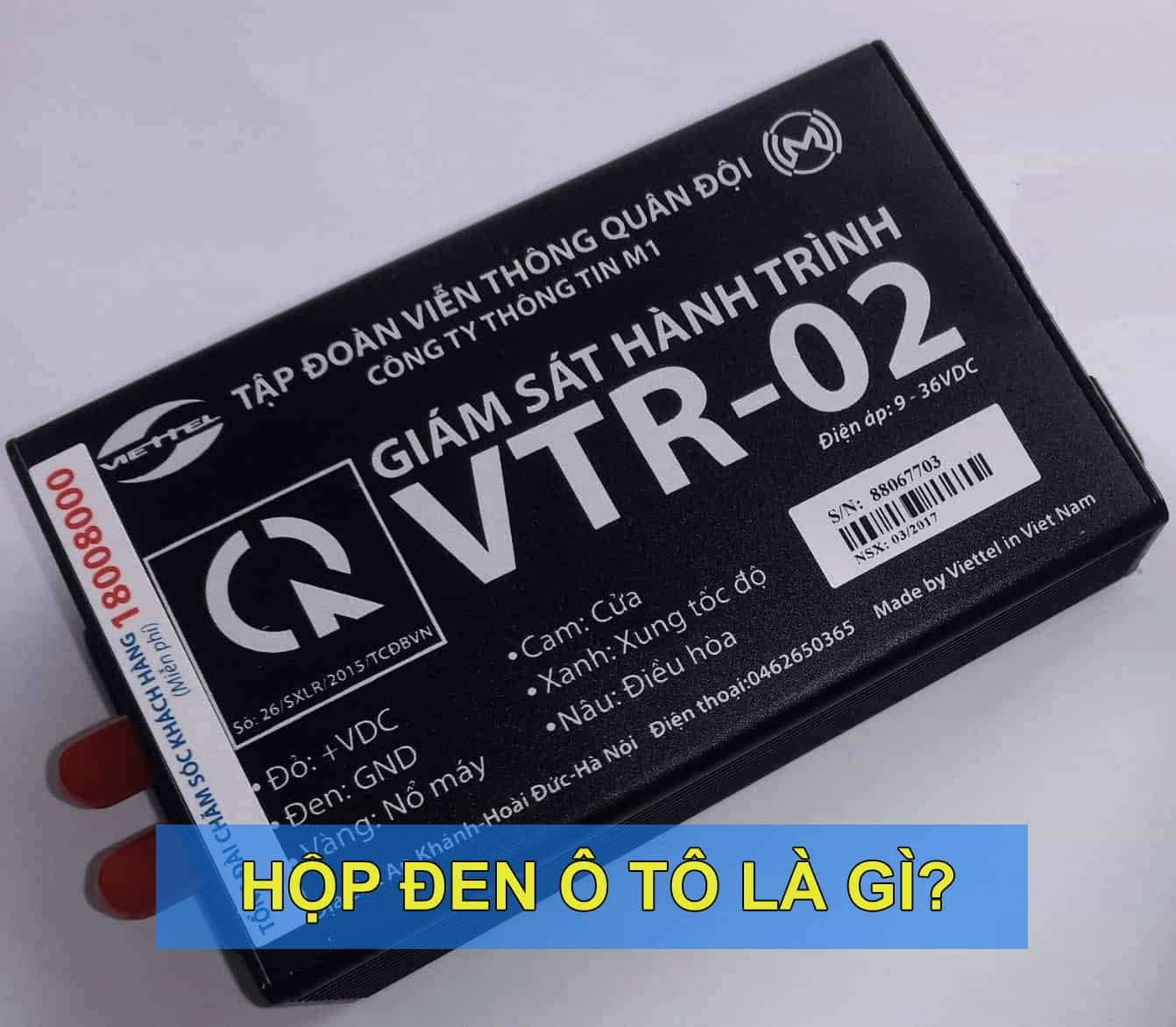 Thiết bị hộp đen giám sát hành trình trên xe ô tô