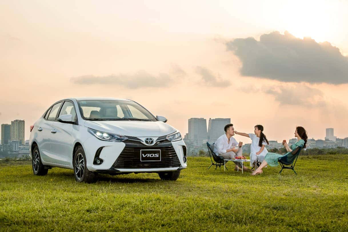 Thiết kế ngoại thất Toyota Vios xe 5 chỗ hiện đại