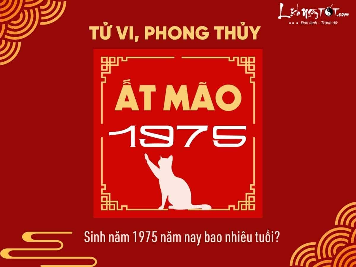 Thông tin chi tiết về năm sinh 1975 Ất Mão, bao gồm mệnh, cung, và các yếu tố phong thủy quan trọng