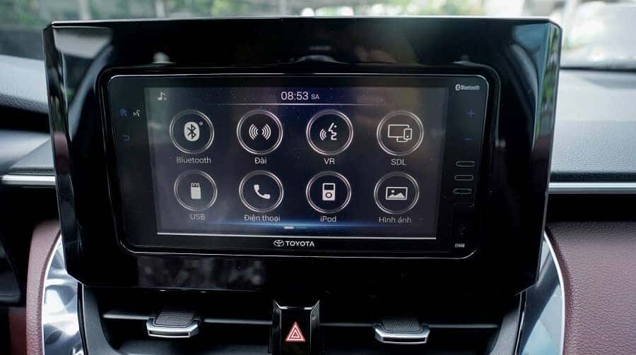 Màn hình cảm ứng 7 inch xe Corolla Cross bản 1.8 G