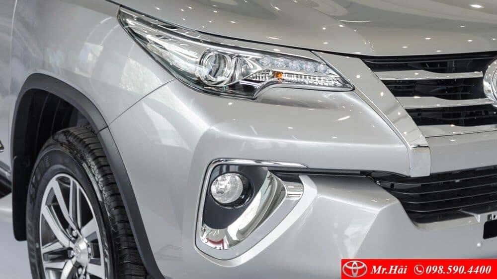 Cụm đèn pha trên Toyota Fortuner