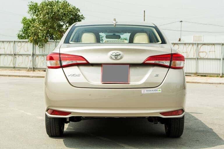 Phần đuôi xe Toyota Vios phiên bản mới nhất