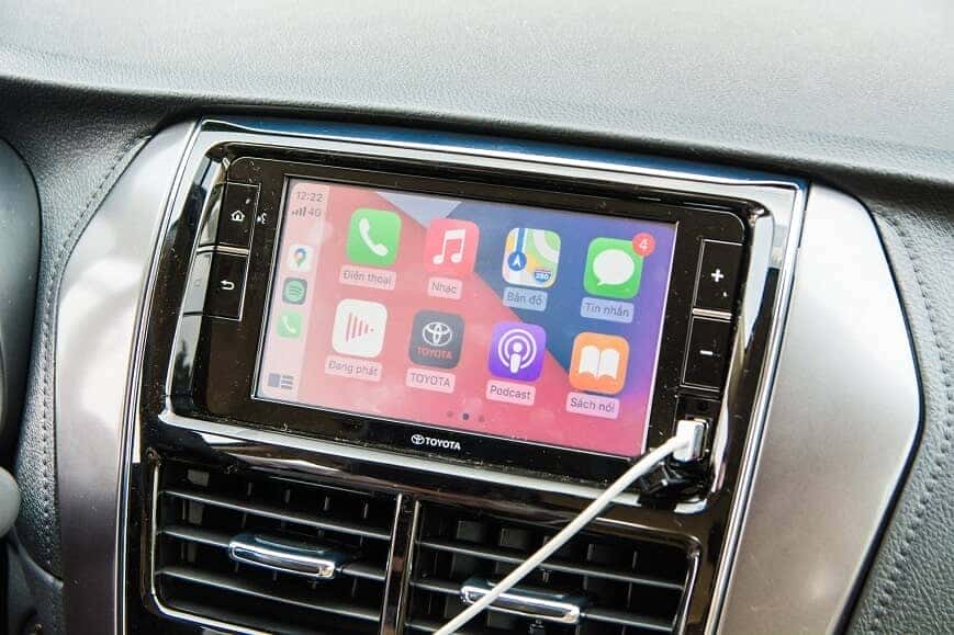 Màn hình cảm ứng thông minh của Vios bản G cao cấp nhất