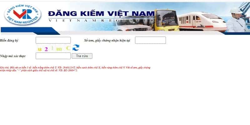 Tra cứu phạt nguội xe ô tô trên website Cục Đăng kiểm Việt Nam