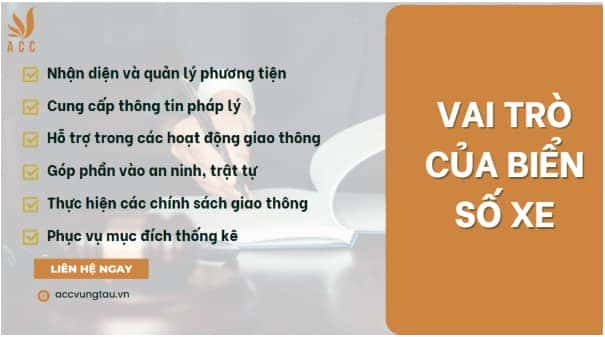 Vai trò quan trọng của biển số xe ô tô trong quản lý giao thông