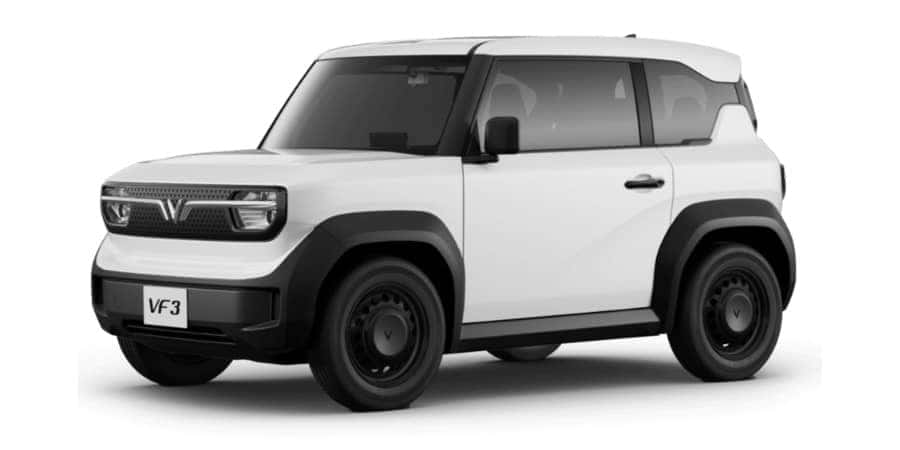 VinFast VF3, mẫu SUV điện 5 chỗ mini màu trắng