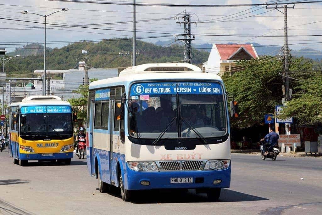 Xe buýt nội thành tuyến số 6 đến Bến xe phía Nam Nha Trang
