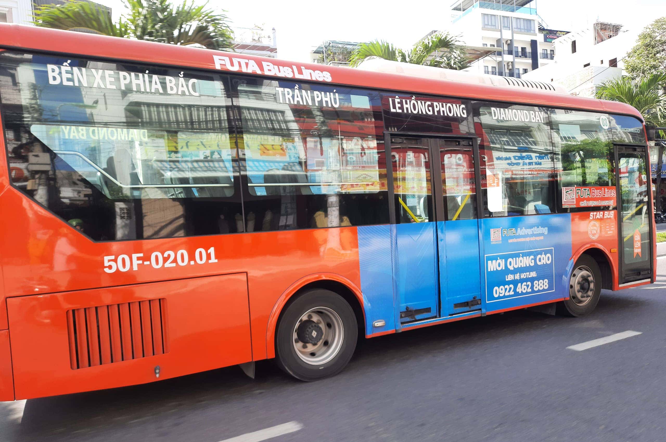 Xe buýt Phương Trang Futa Buslines tại Nha Trang, dịch vụ vận chuyển hành khách chất lượng