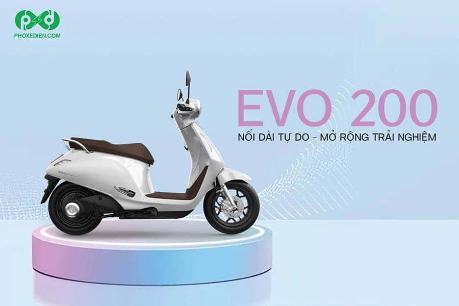 xe may dien nu Evo 200 nang tam trai nghiem