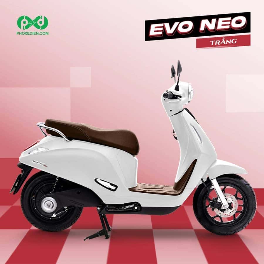 Xe máy điện VinFast Evo Neo màu trắng